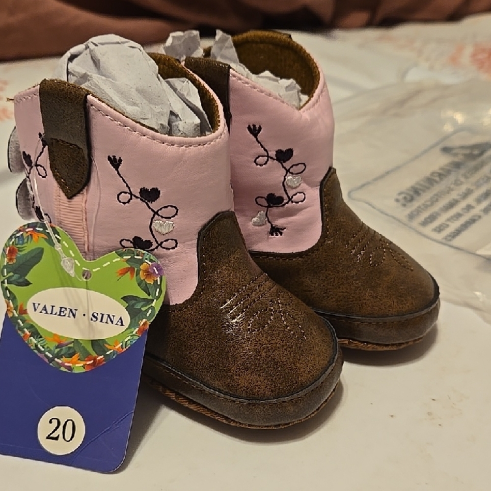 Pink and Brown Stylish Boots